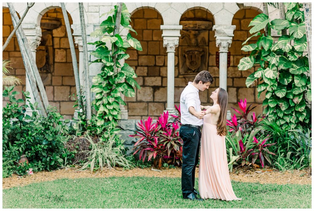 Ancient Spanish Monestary Engagement Photos by Savannah Michelle Photography