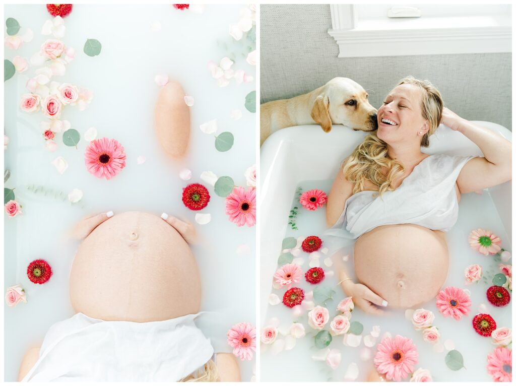 Savannah Michelle Photography South Florida Milk Bath Maternity Photo Shoot