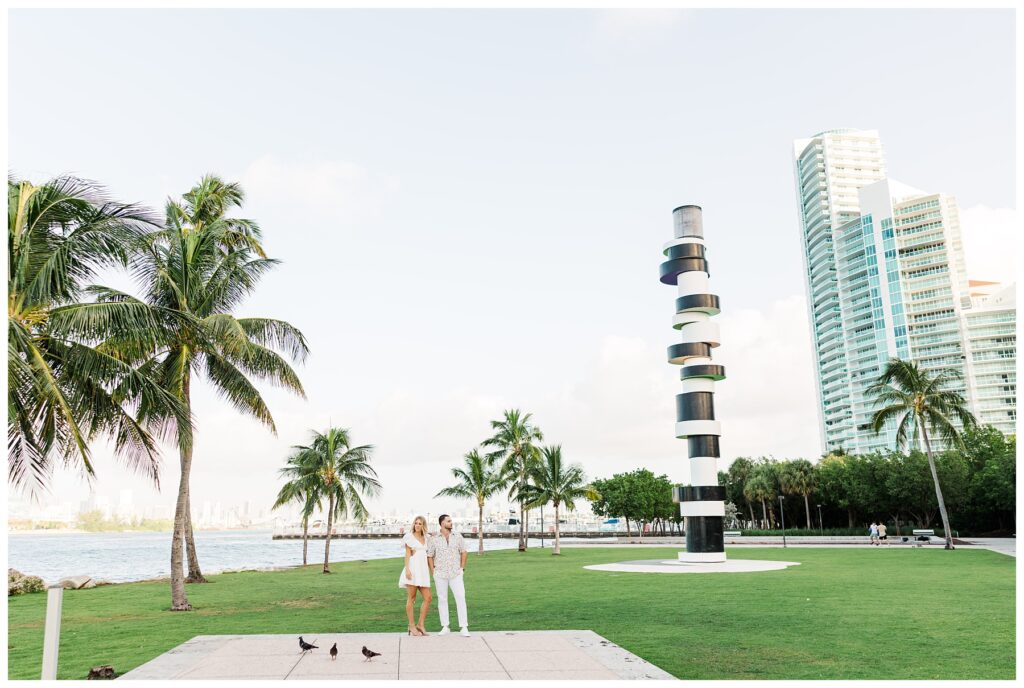 Miami Beach South Pointe Park Engagement Photos