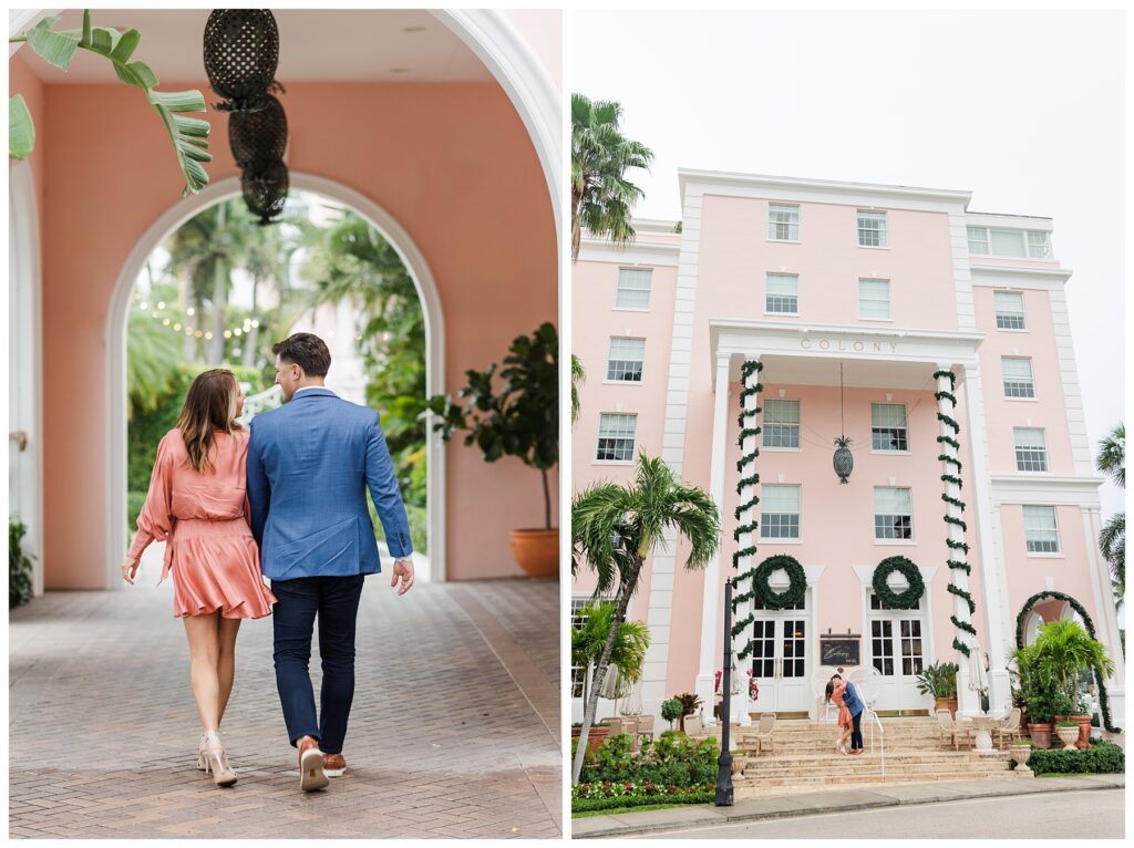 Engagement Photos at The Colony Hotel Palm Beach Island