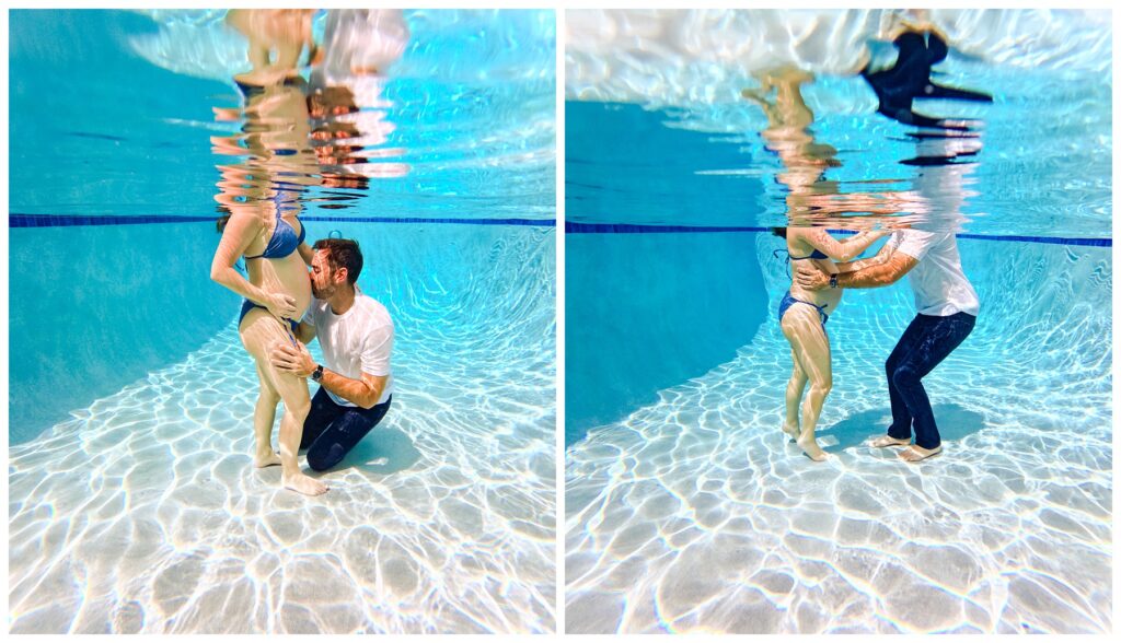 Underwater maternity photos