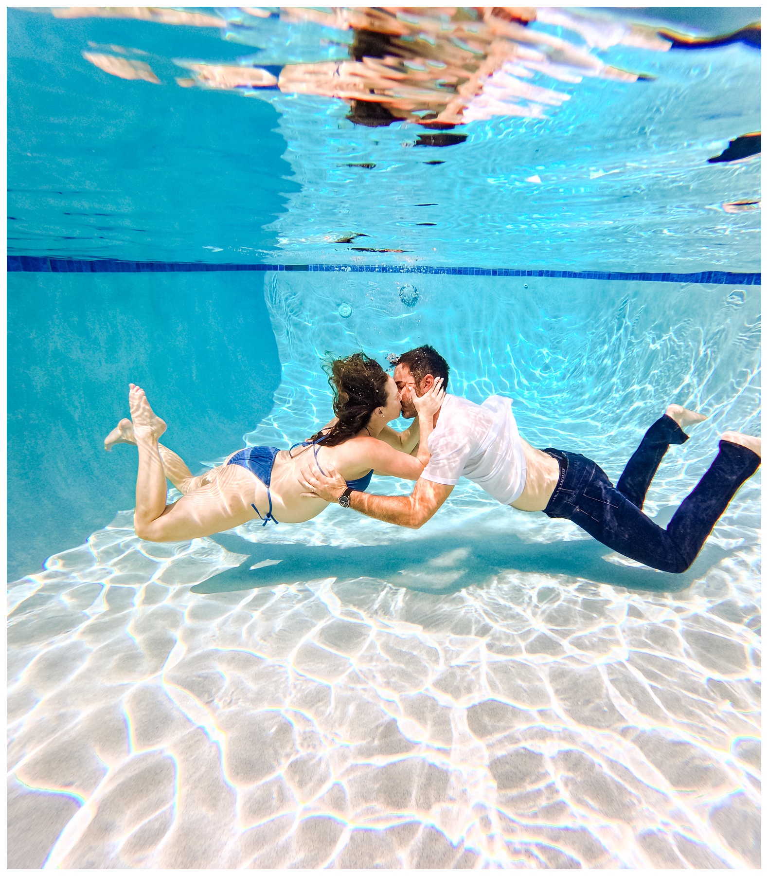 Underwater maternity photos