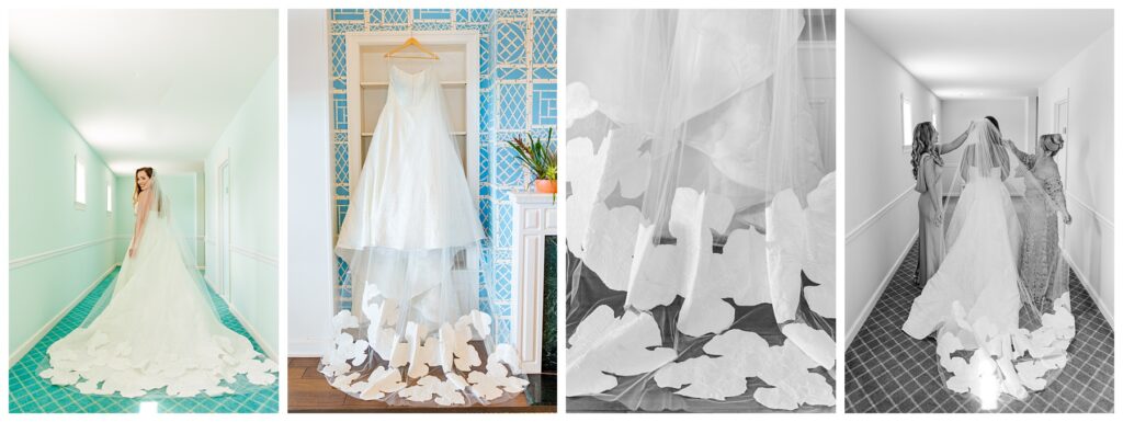 beautiful bold wedding veils are a 2025 wedding trend