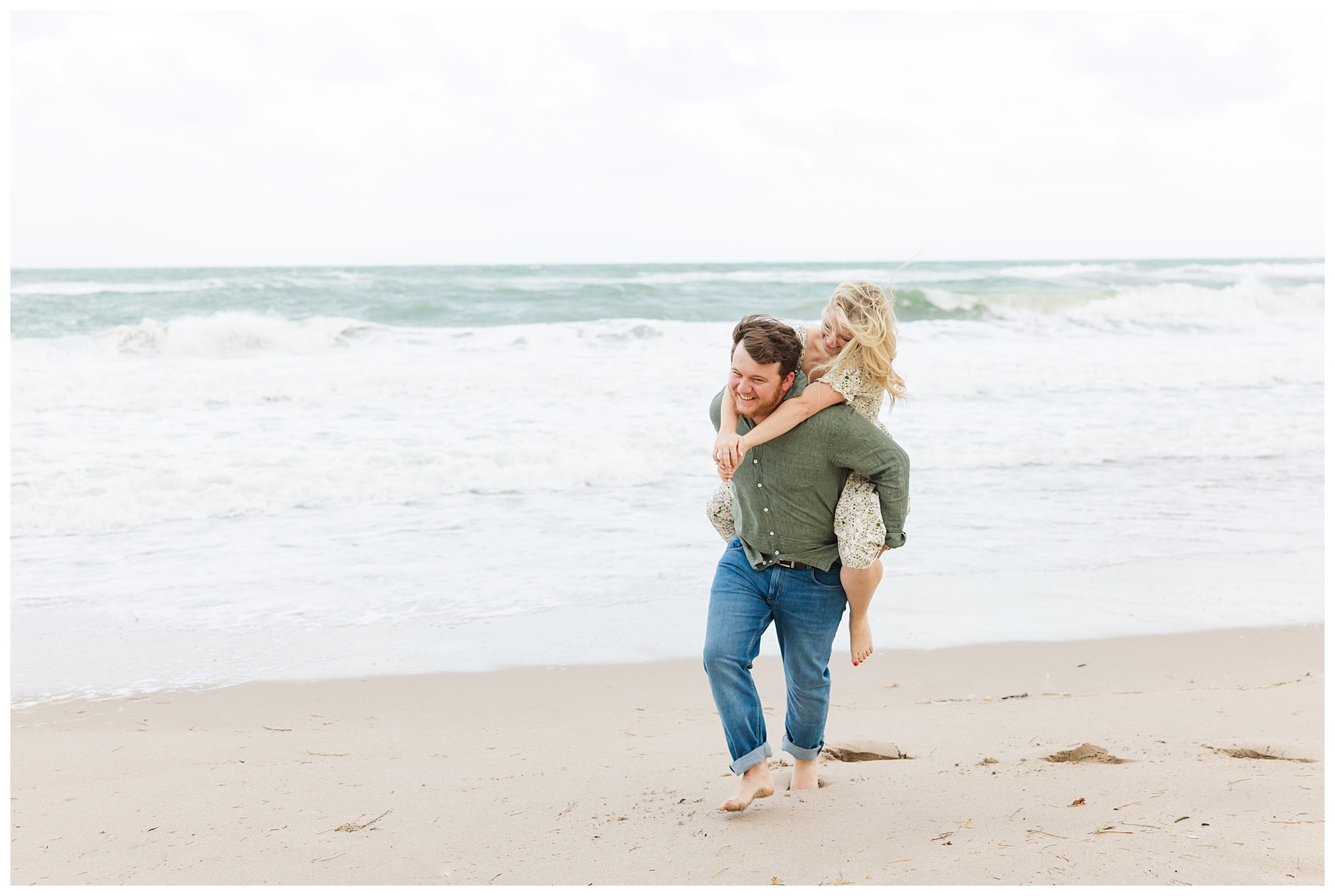 a couples engagement session on Palm Beach Island