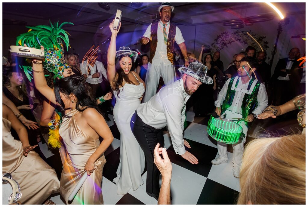 Hora Loca enters the reception at The Parkland Golf and Country Club