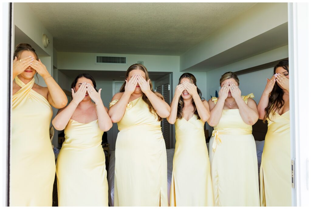 Florida Keys Wedding Venue Baker's Cay - Bridesmaids First Look