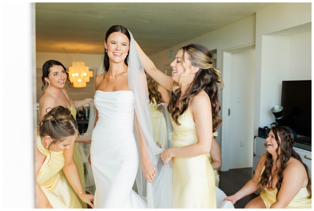 Florida Keys Wedding Venue Baker's Cay - Bridesmaids First Look