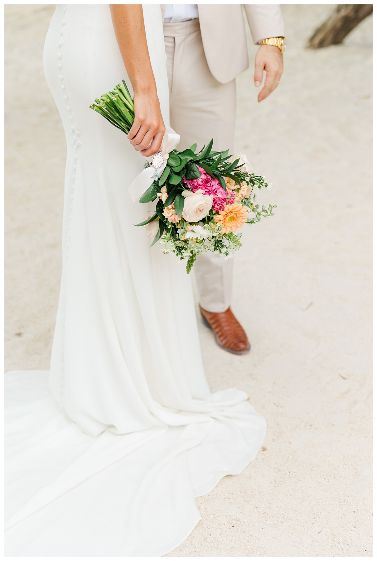 Bakers Cay Key Largo Bride and Groom just married portraits