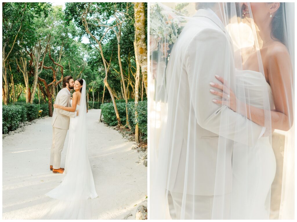 Bakers Cay Key Largo Bride and Groom just married portraits