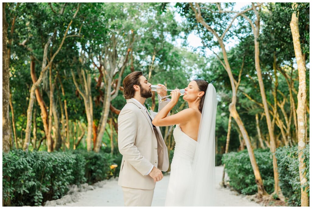 Bakers Cay Key Largo Bride and Groom just married portraits