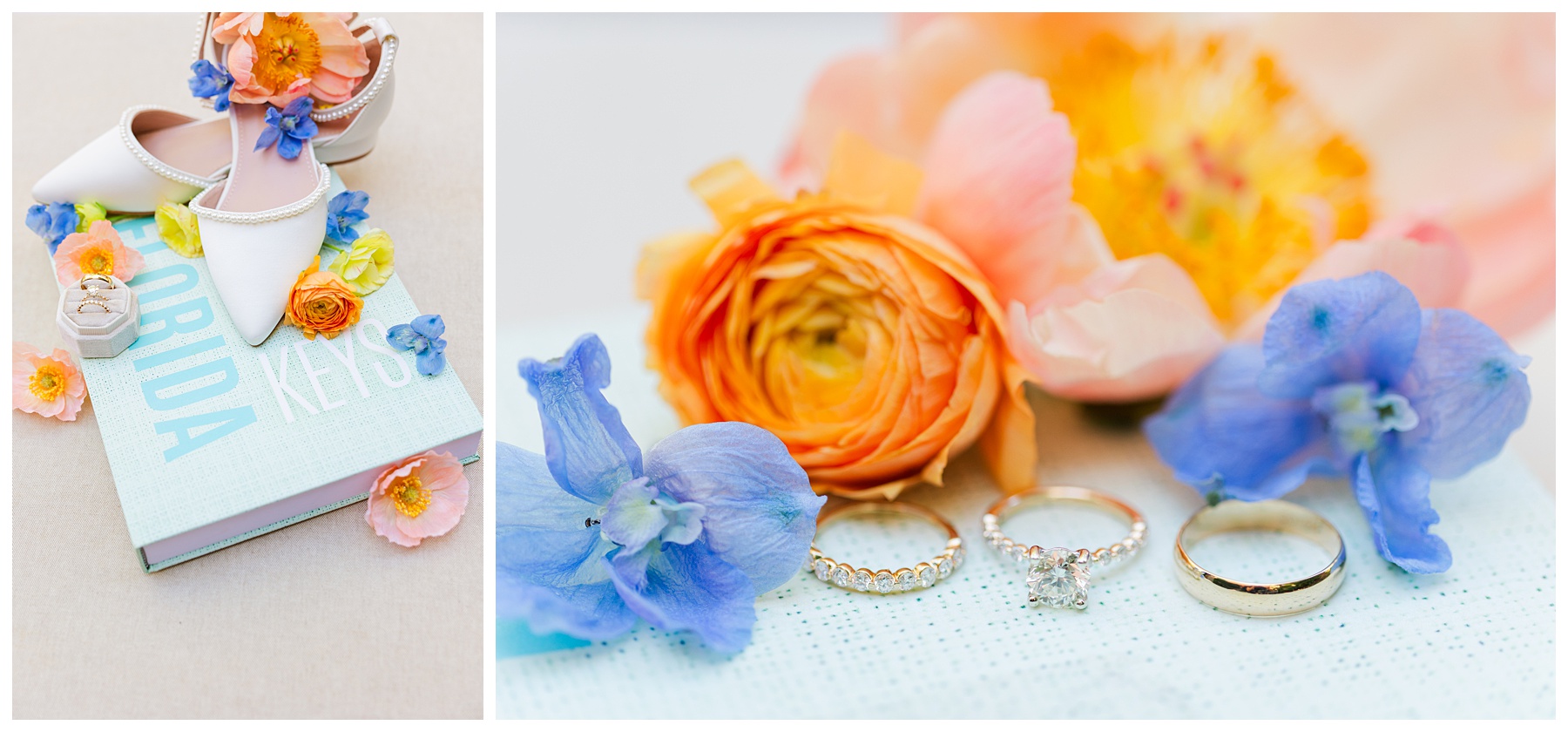 A Playa Largo Key Largo Wedding Bridal Details with Florals