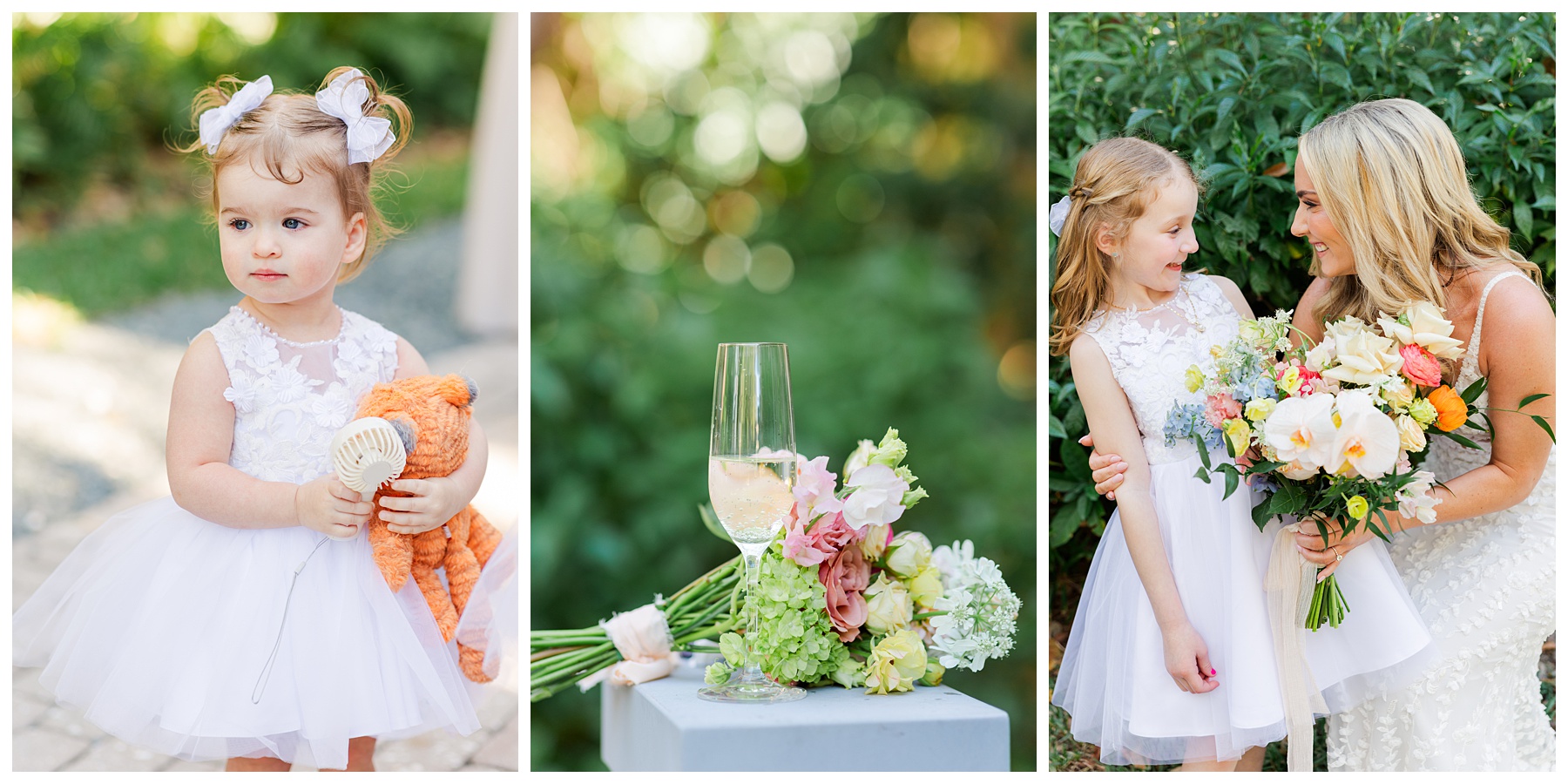A Playa Largo Wedding Vibrant Garden Flowers and Flower Girls