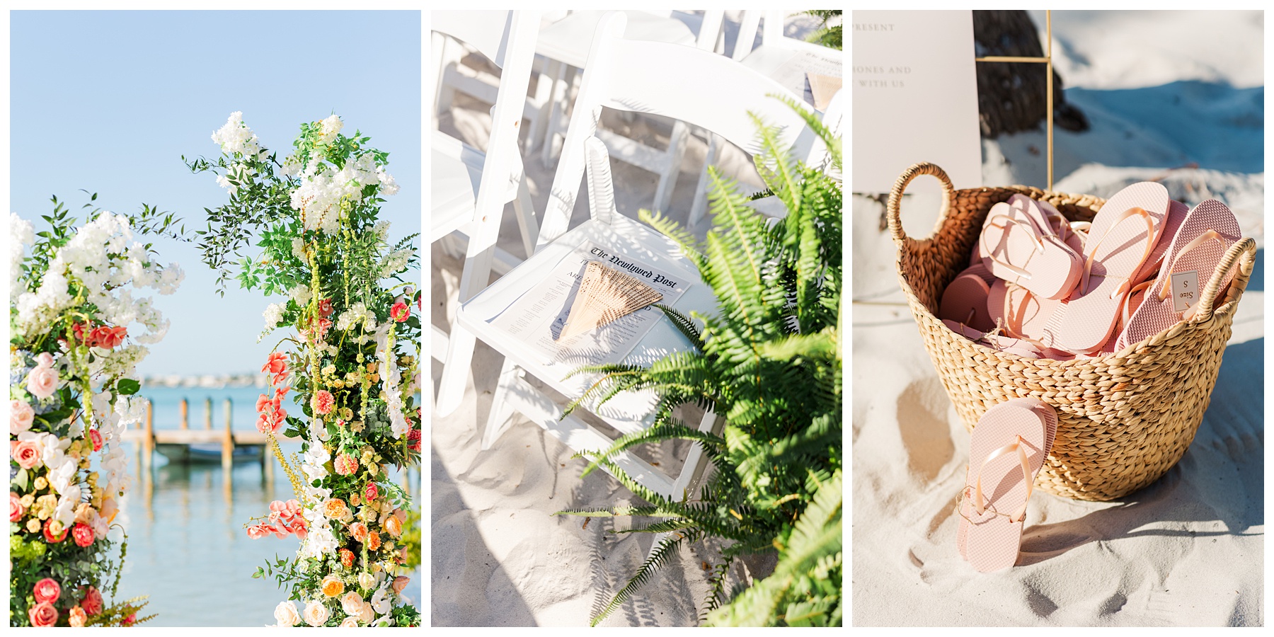 Playa Largo Wedding Ceremony Floral Arch and details