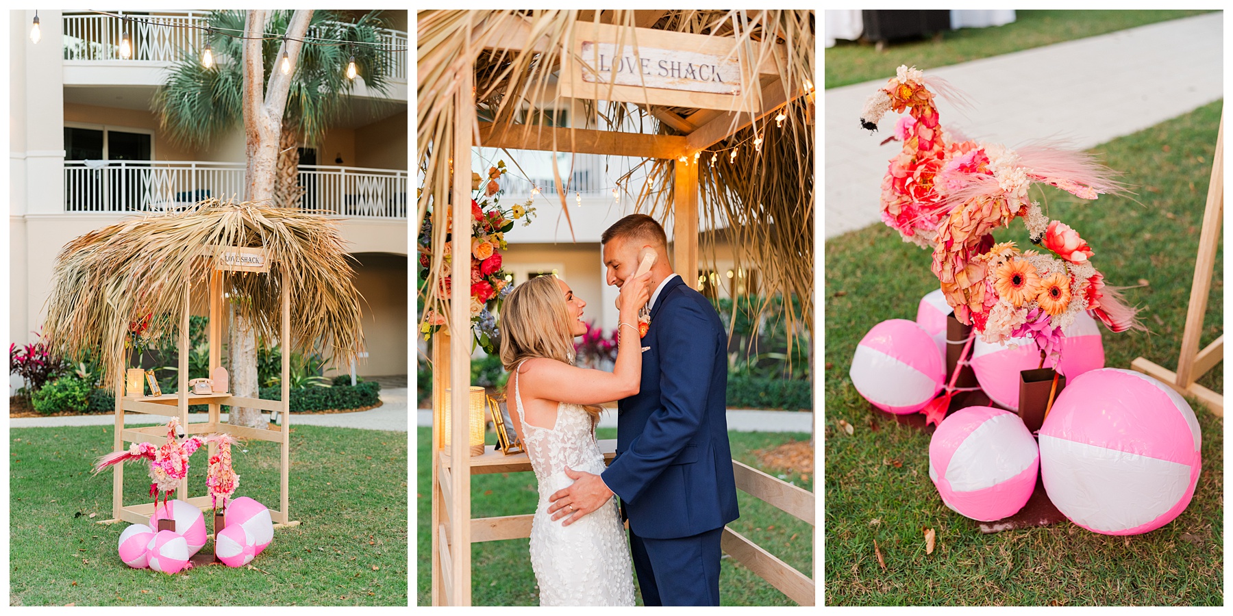 Playa Largo Wedding Reception Decor and Floral Details