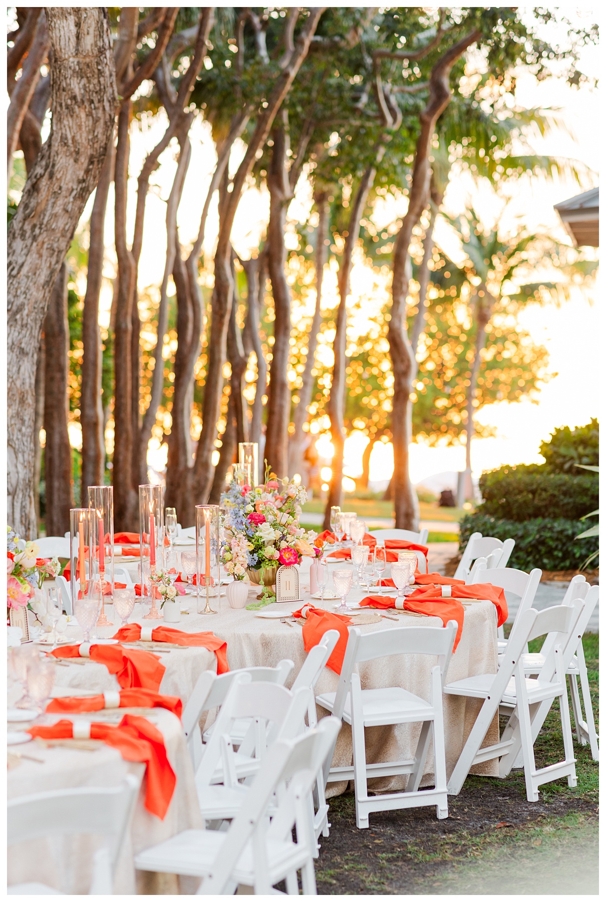 Playa Largo Wedding Reception Decor and Floral Details