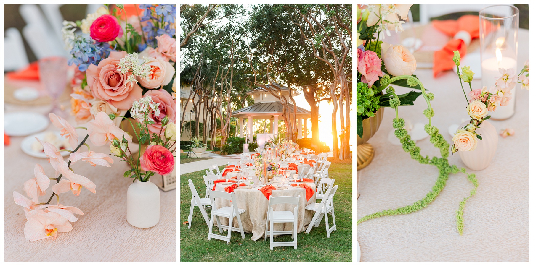 Playa Largo Wedding Reception Decor and Floral Details