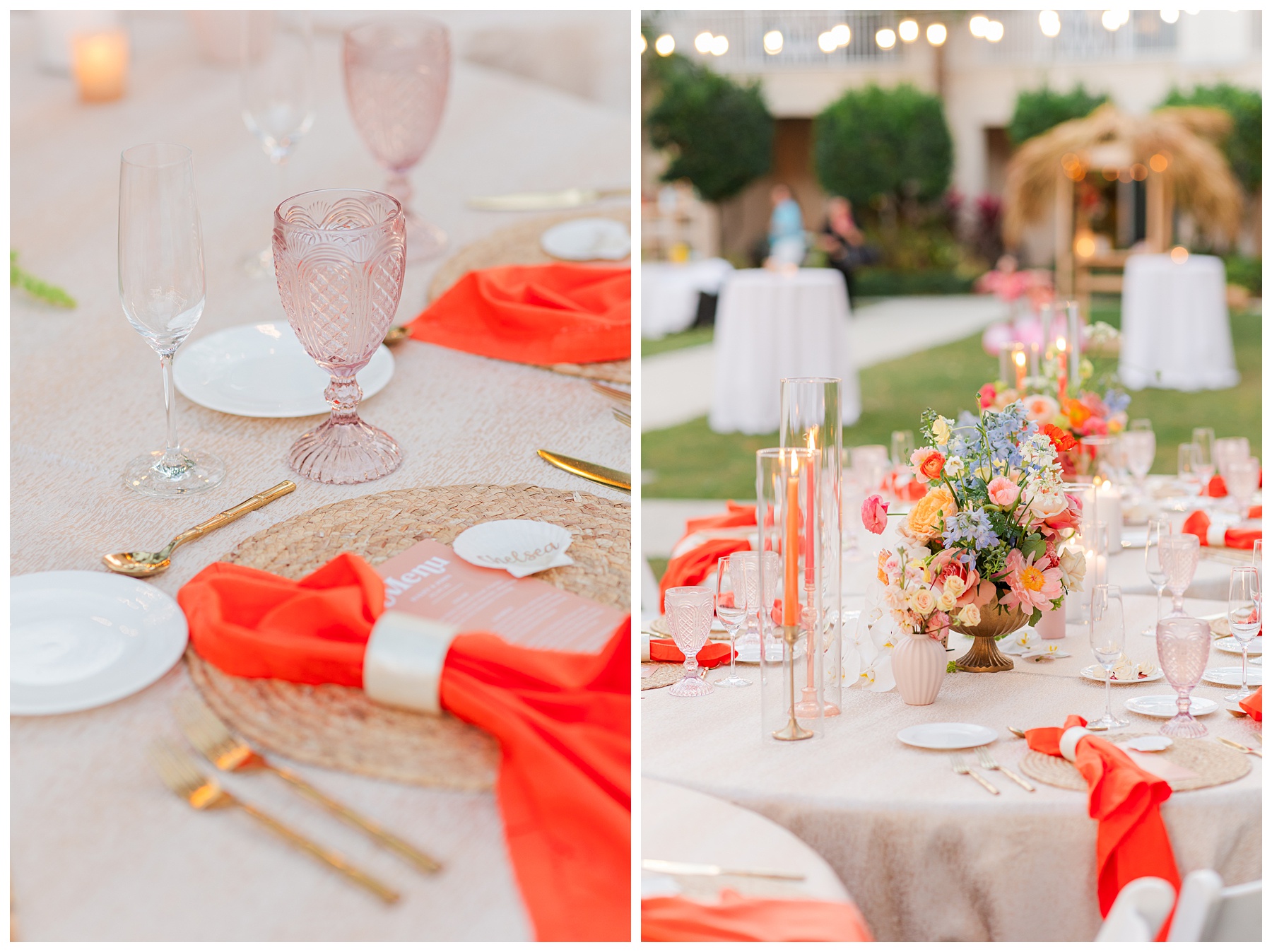 Playa Largo Wedding Reception Decor and Floral Details
