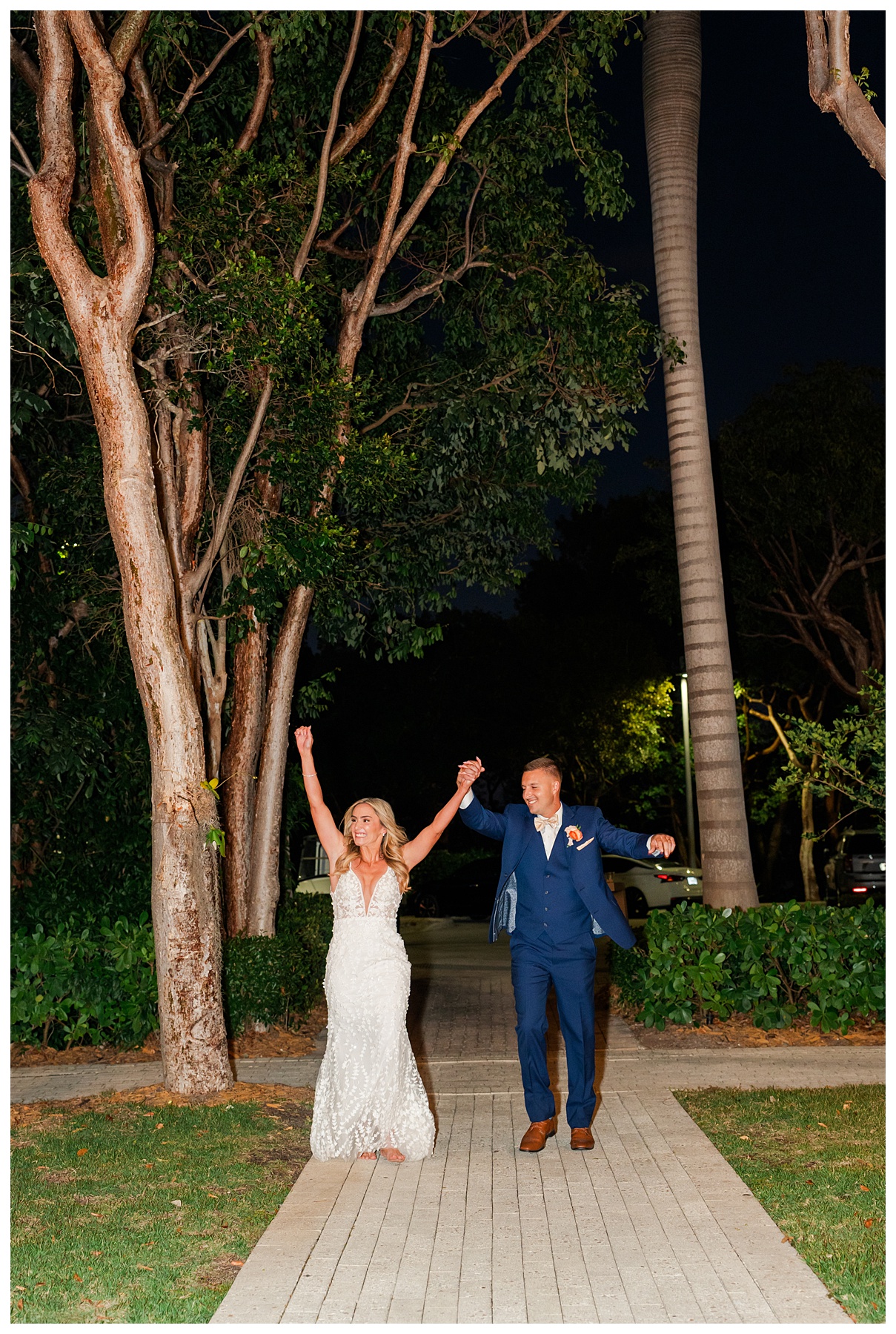 Playa Largo Wedding Bride and Groom Grand Entrance at Reception