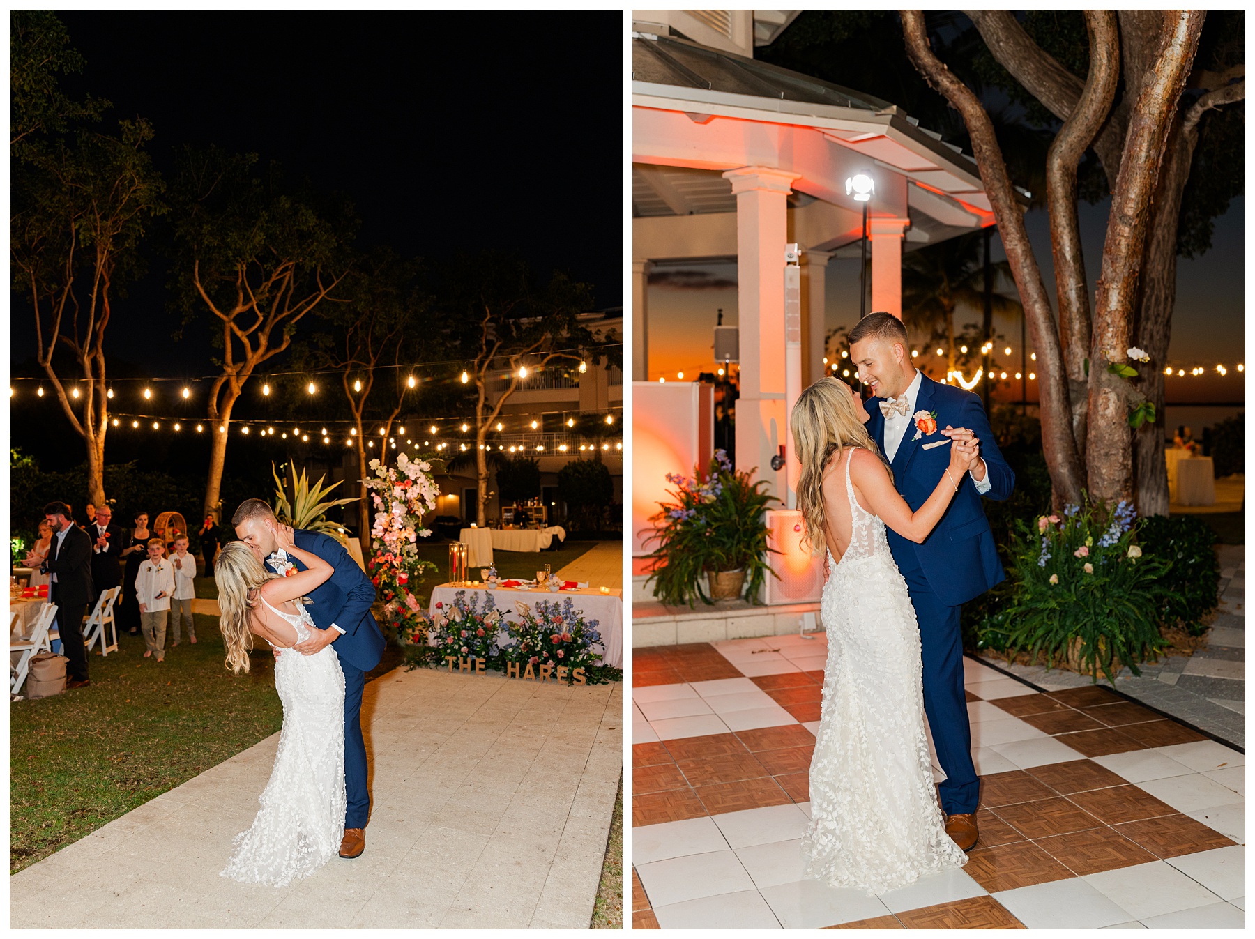 Playa Largo Wedding Reception - Bride and Groom first dance