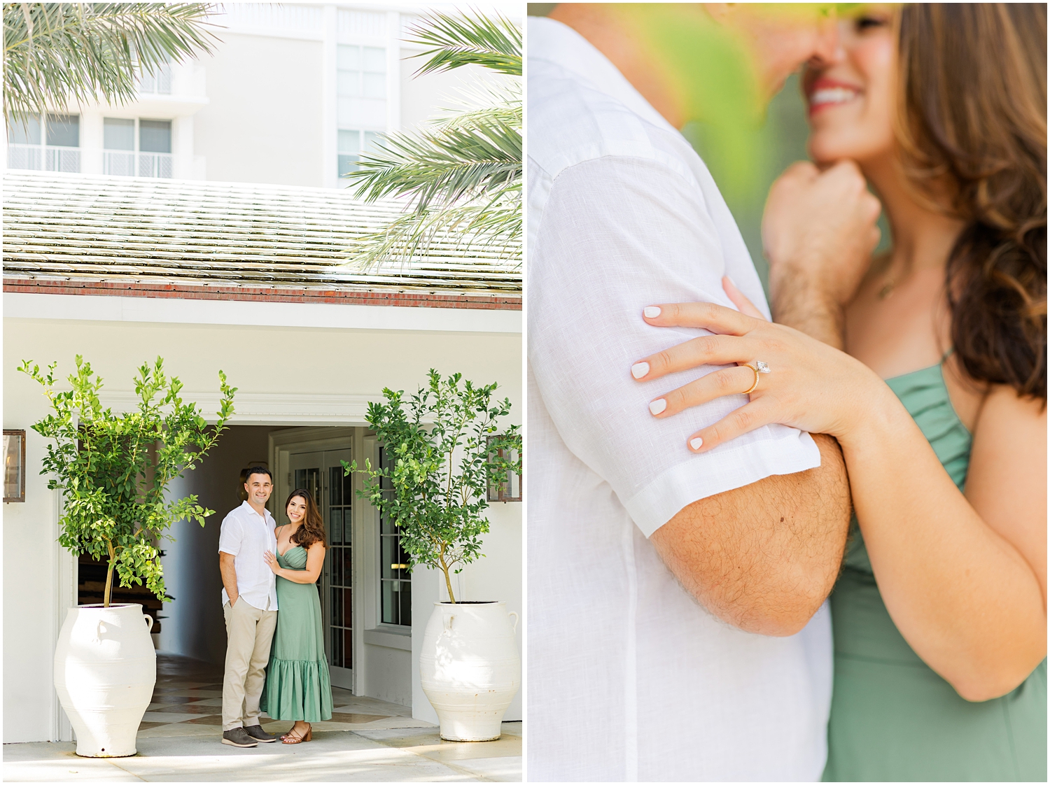 Worth Avenue Palm Beach engagement photos