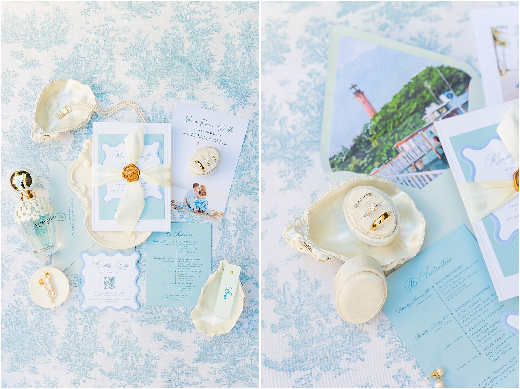 Coastal Wedding Invitations 