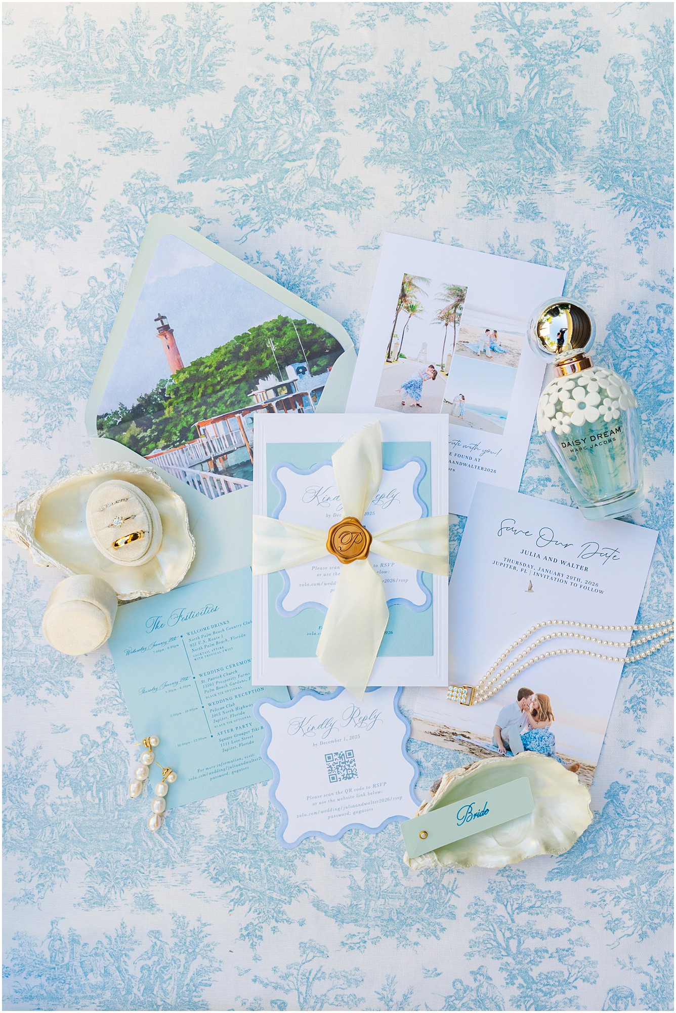 wedding flat lay details