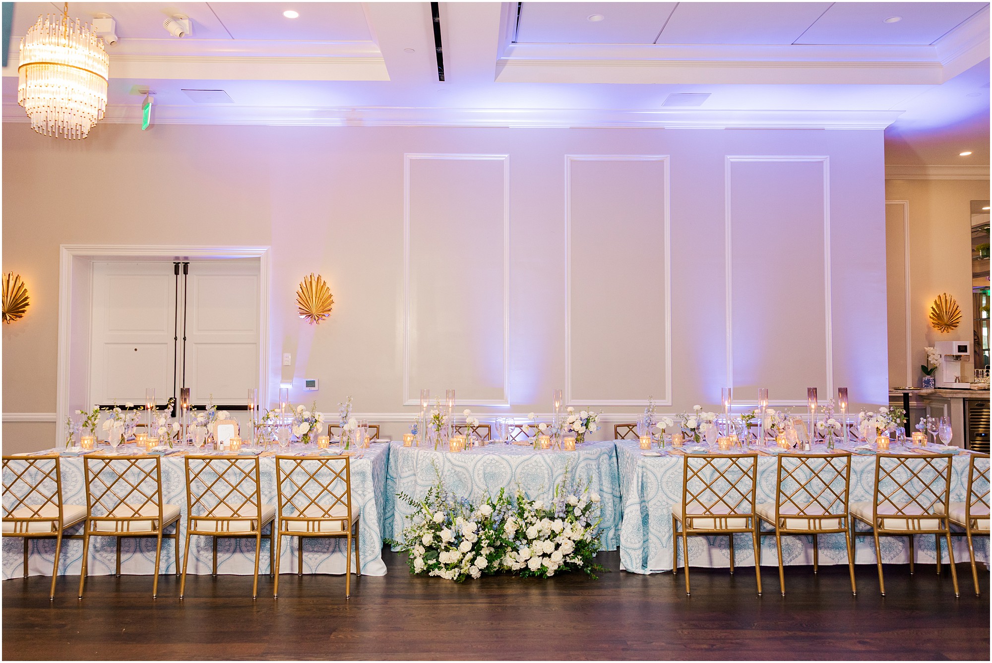 wedding reception details at The Pelican Club