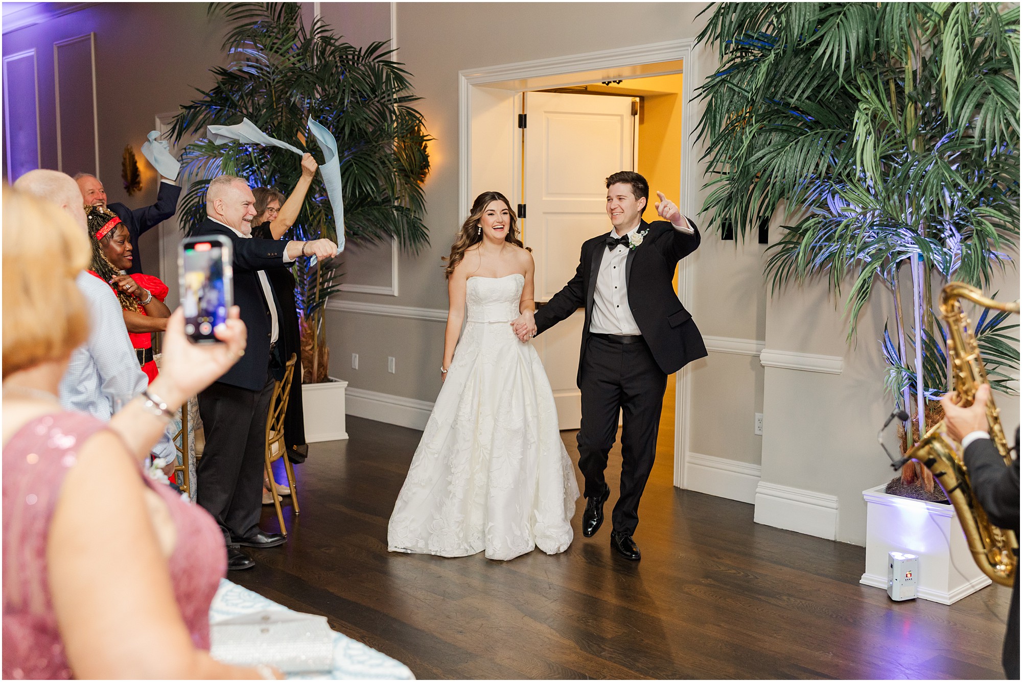 bride and groom grand entrance