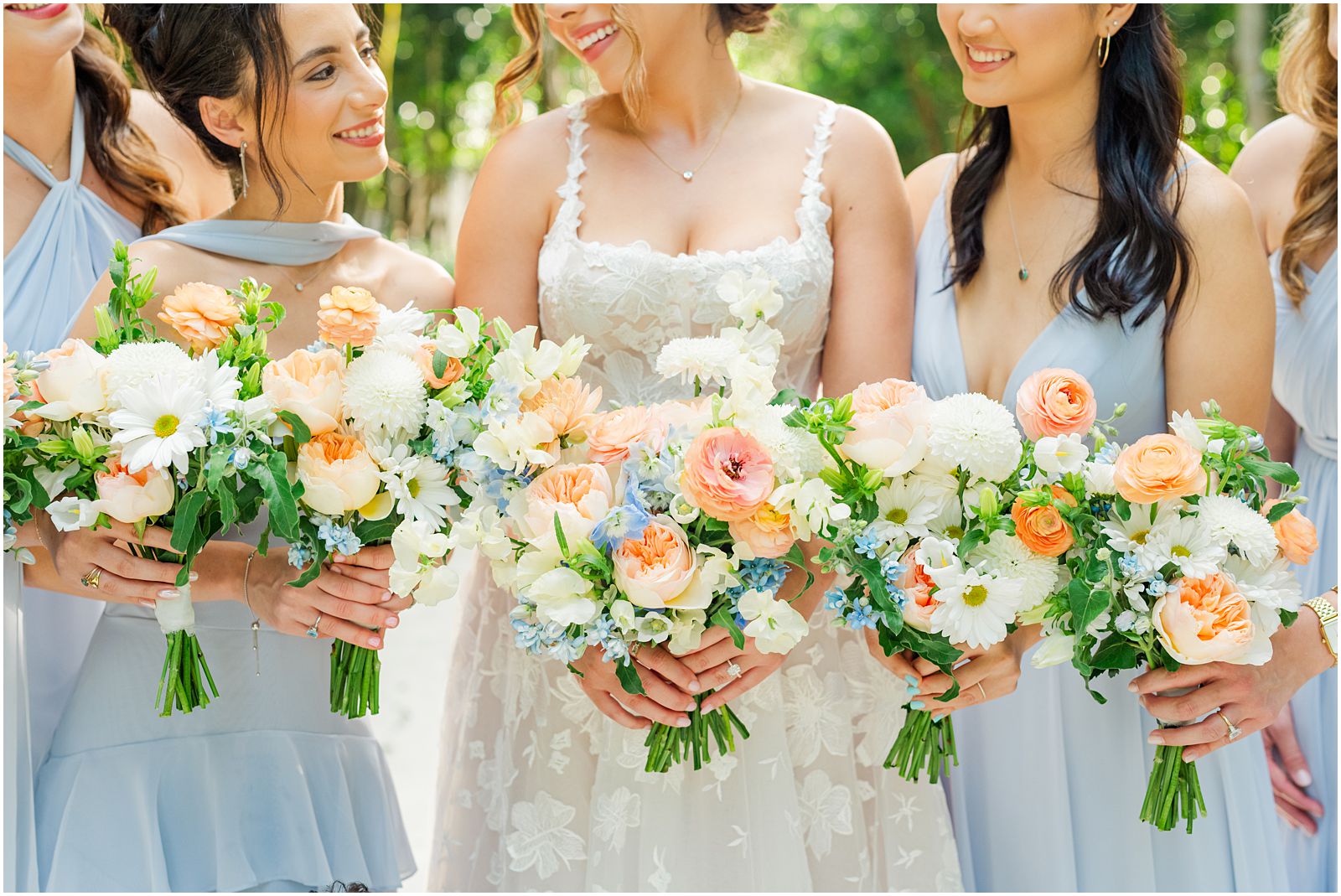 colorful florals at Key largo wedding